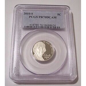 2010 S Jefferson Nickel Proof PR70 DCAM PCGS